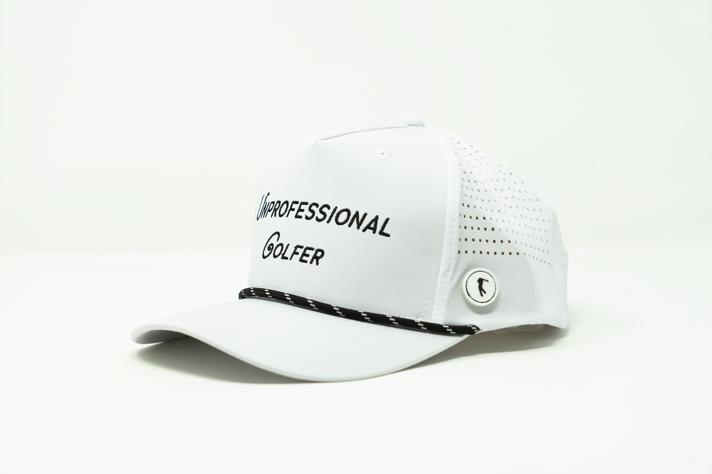 The White Unprofessional Golfer Hat