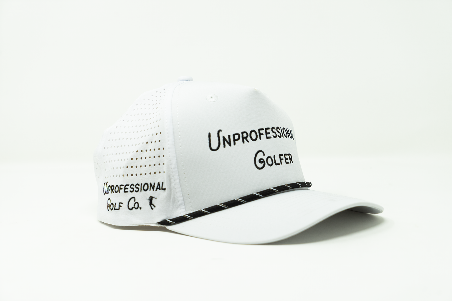 The White Unprofessional Golfer Hat